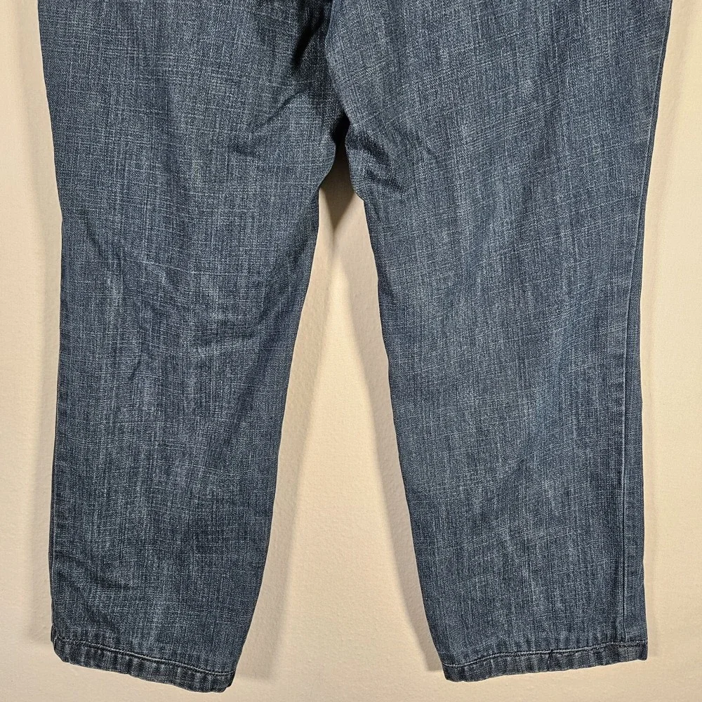 Ermenegildo Zegna Jeans Men 34x26 Blue Straight Leg Italy Grunge Preppy Designer